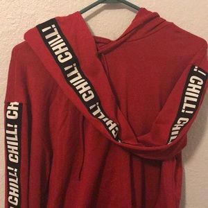women’s red chill hoodie!
